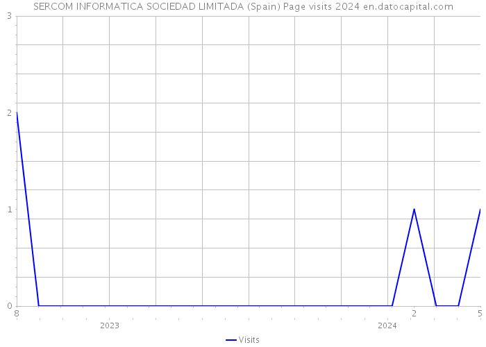 SERCOM INFORMATICA SOCIEDAD LIMITADA (Spain) Page visits 2024 