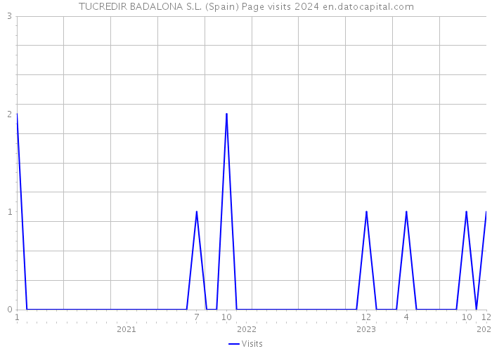 TUCREDIR BADALONA S.L. (Spain) Page visits 2024 