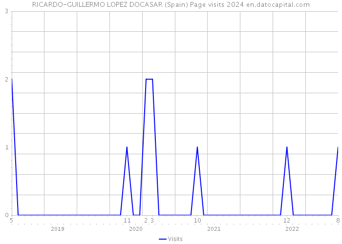 RICARDO-GUILLERMO LOPEZ DOCASAR (Spain) Page visits 2024 