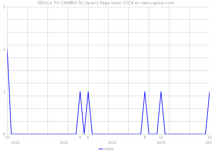 EDUCA TU CAMBIO SL (Spain) Page visits 2024 
