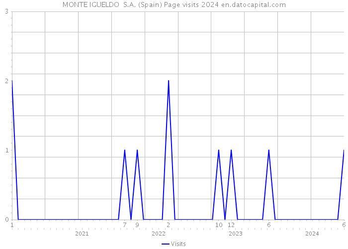 MONTE IGUELDO S.A. (Spain) Page visits 2024 