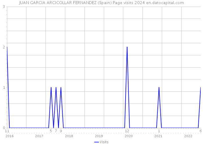 JUAN GARCIA ARCICOLLAR FERNANDEZ (Spain) Page visits 2024 