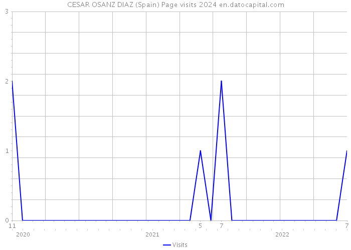 CESAR OSANZ DIAZ (Spain) Page visits 2024 