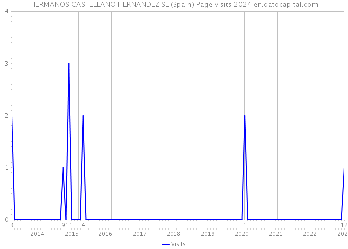 HERMANOS CASTELLANO HERNANDEZ SL (Spain) Page visits 2024 