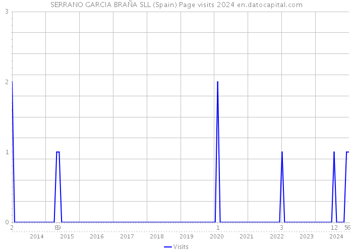 SERRANO GARCIA BRAÑA SLL (Spain) Page visits 2024 