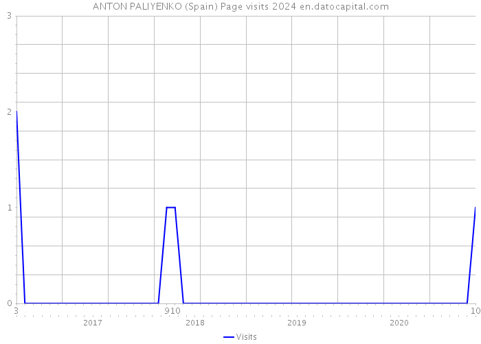 ANTON PALIYENKO (Spain) Page visits 2024 