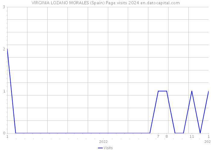 VIRGINIA LOZANO MORALES (Spain) Page visits 2024 