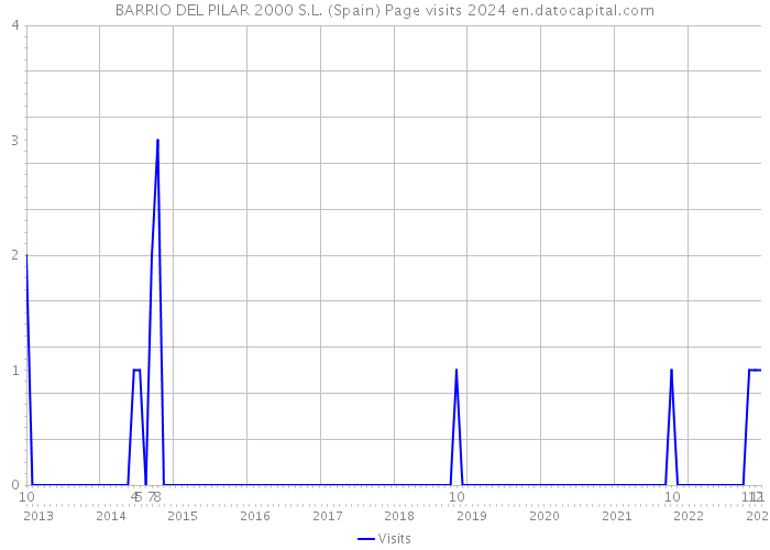 BARRIO DEL PILAR 2000 S.L. (Spain) Page visits 2024 