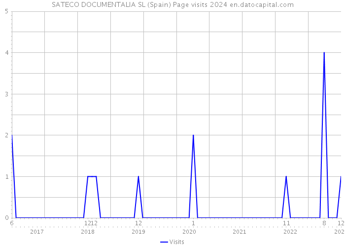 SATECO DOCUMENTALIA SL (Spain) Page visits 2024 
