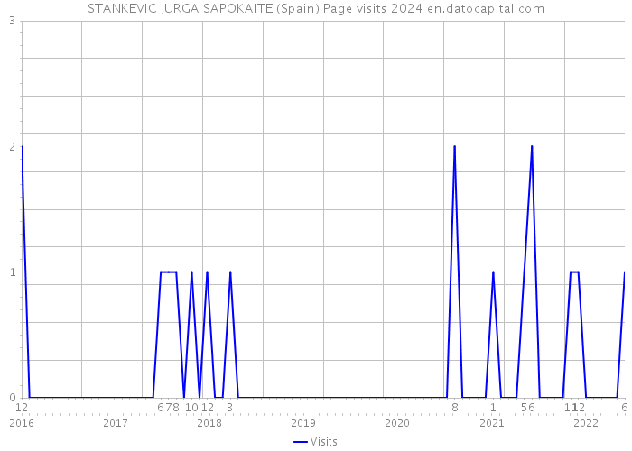 STANKEVIC JURGA SAPOKAITE (Spain) Page visits 2024 