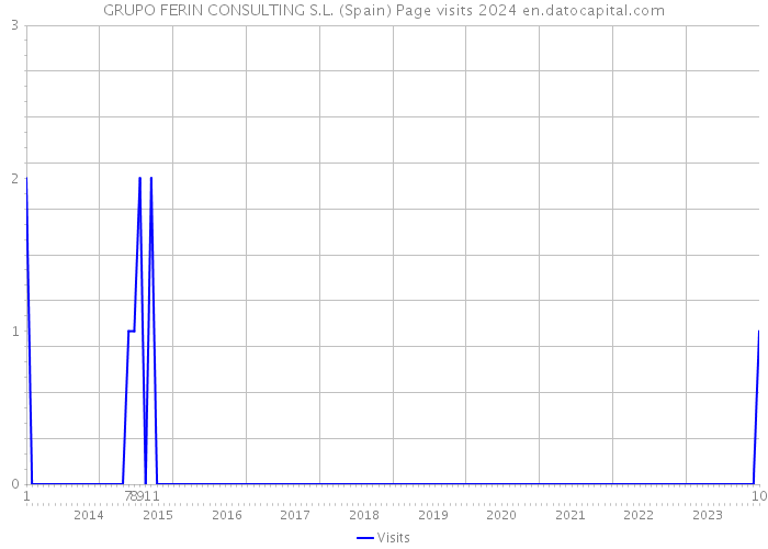 GRUPO FERIN CONSULTING S.L. (Spain) Page visits 2024 