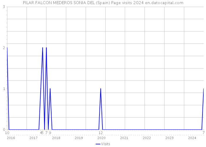 PILAR FALCON MEDEROS SONIA DEL (Spain) Page visits 2024 