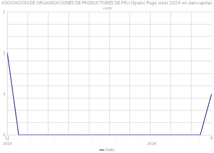 ASOCIACION DE ORGANIZACIONES DE PRODUCTORES DE FRU (Spain) Page visits 2024 