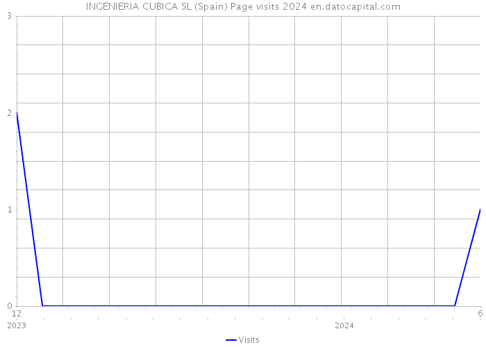 INGENIERIA CUBICA SL (Spain) Page visits 2024 