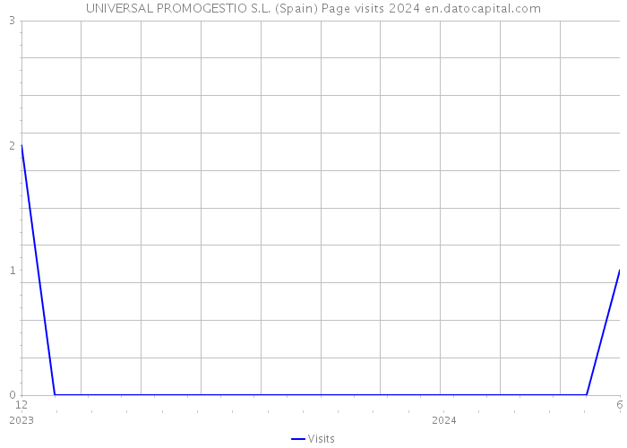 UNIVERSAL PROMOGESTIO S.L. (Spain) Page visits 2024 