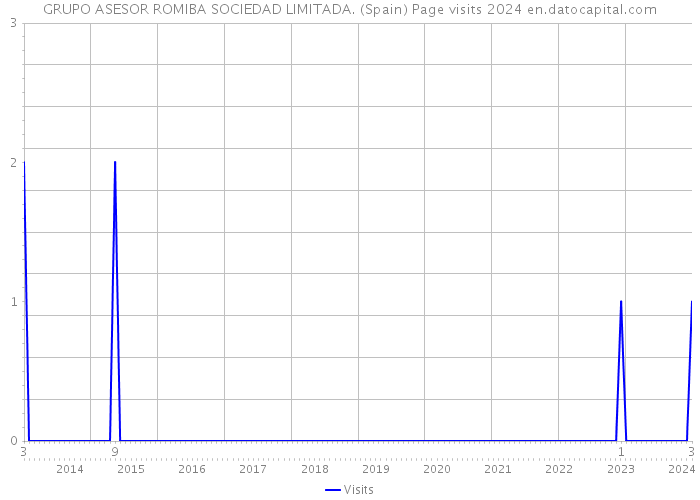 GRUPO ASESOR ROMIBA SOCIEDAD LIMITADA. (Spain) Page visits 2024 