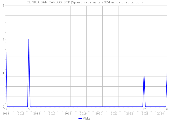 CLINICA SAN CARLOS, SCP (Spain) Page visits 2024 