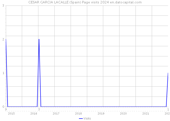 CESAR GARCIA LACALLE (Spain) Page visits 2024 
