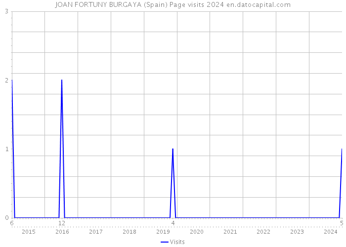 JOAN FORTUNY BURGAYA (Spain) Page visits 2024 