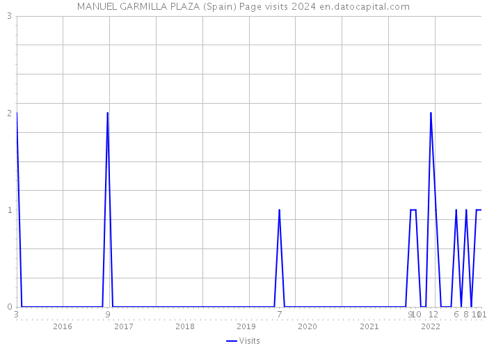MANUEL GARMILLA PLAZA (Spain) Page visits 2024 