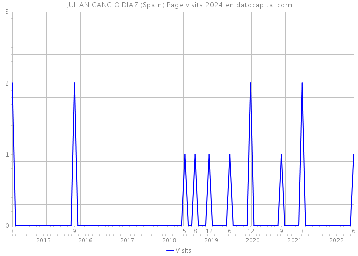 JULIAN CANCIO DIAZ (Spain) Page visits 2024 