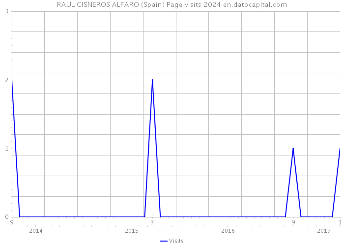 RAUL CISNEROS ALFARO (Spain) Page visits 2024 