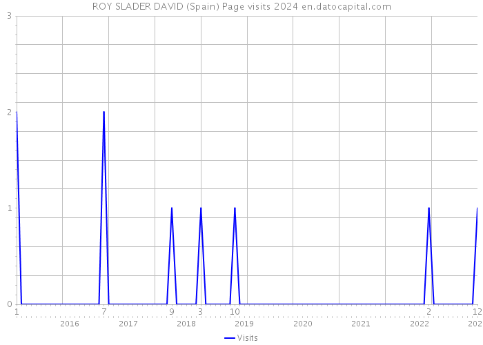 ROY SLADER DAVID (Spain) Page visits 2024 