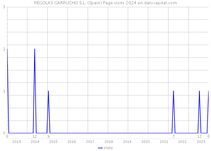 REGOLAS GARRUCHO S.L. (Spain) Page visits 2024 