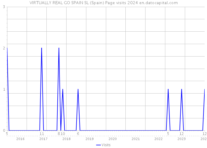 VIRTUALLY REAL GO SPAIN SL (Spain) Page visits 2024 