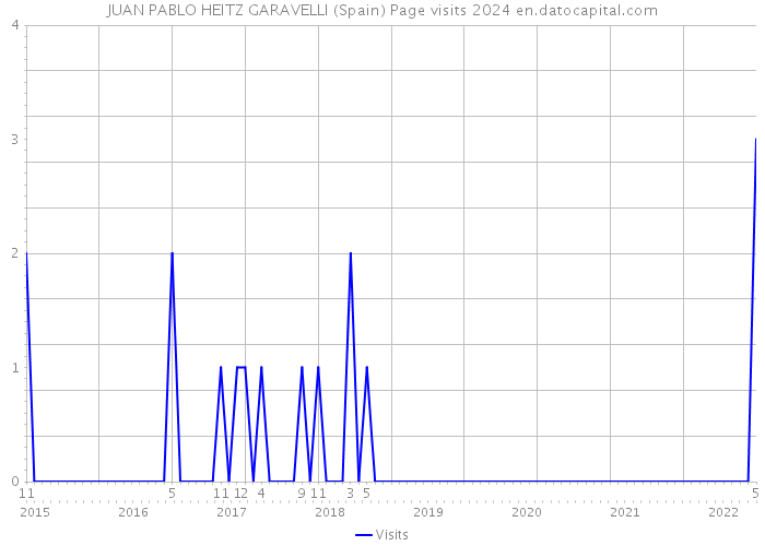 JUAN PABLO HEITZ GARAVELLI (Spain) Page visits 2024 