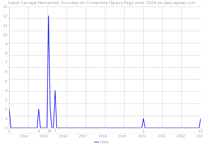 Isabel Carvajal Hernandez Sociedad en Comandita (Spain) Page visits 2024 