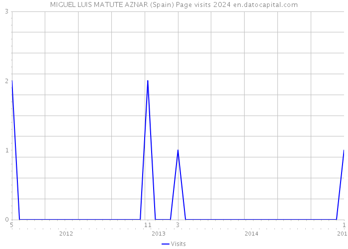 MIGUEL LUIS MATUTE AZNAR (Spain) Page visits 2024 