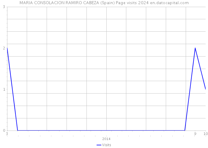 MARIA CONSOLACION RAMIRO CABEZA (Spain) Page visits 2024 