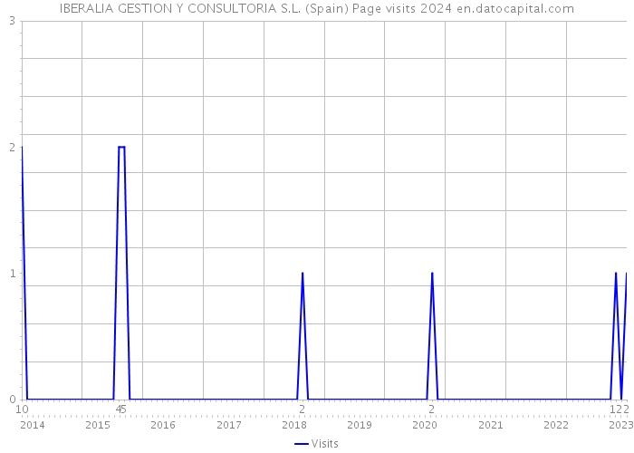 IBERALIA GESTION Y CONSULTORIA S.L. (Spain) Page visits 2024 