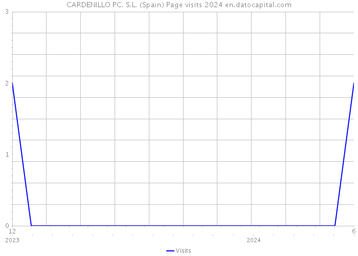 CARDENILLO PC. S.L. (Spain) Page visits 2024 