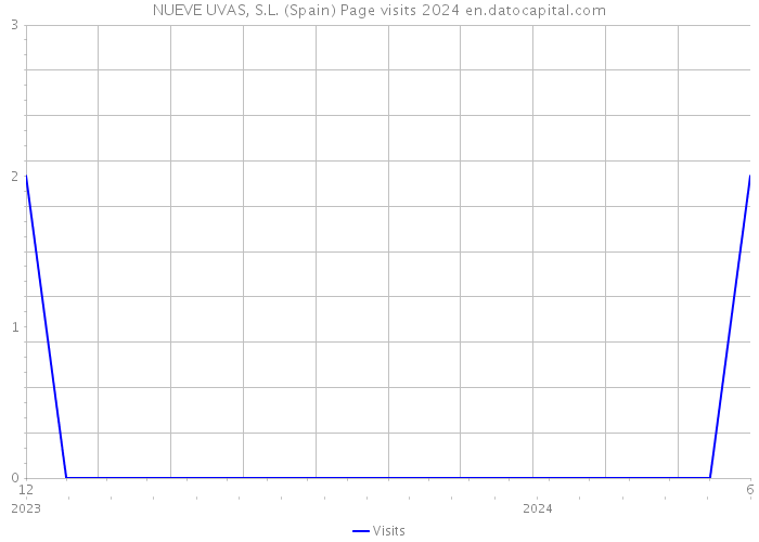 NUEVE UVAS, S.L. (Spain) Page visits 2024 