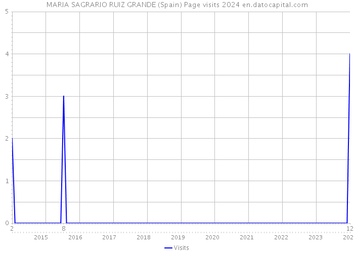 MARIA SAGRARIO RUIZ GRANDE (Spain) Page visits 2024 