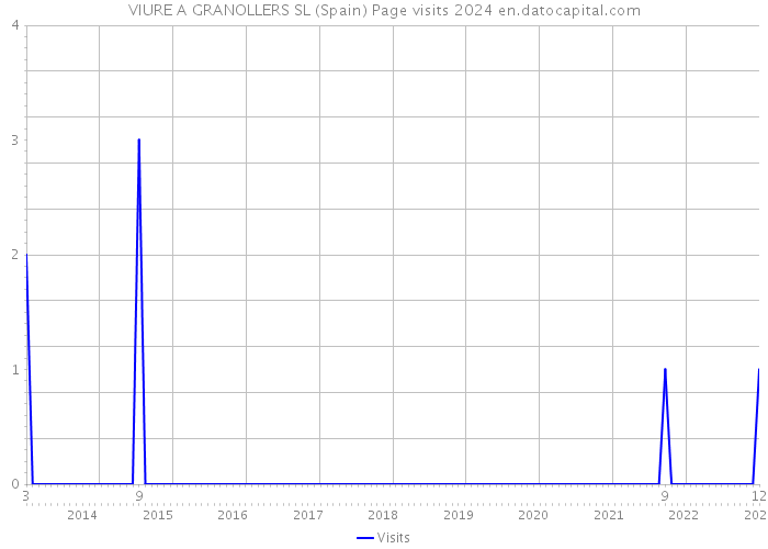 VIURE A GRANOLLERS SL (Spain) Page visits 2024 