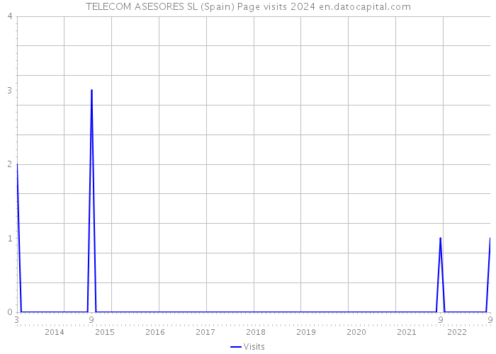 TELECOM ASESORES SL (Spain) Page visits 2024 