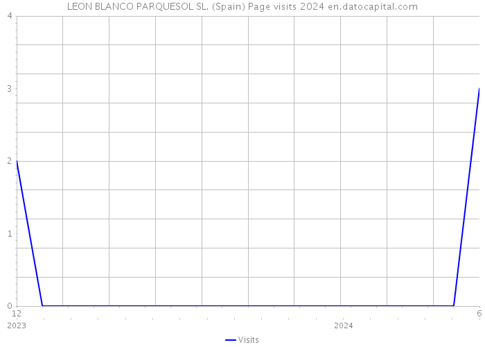 LEON BLANCO PARQUESOL SL. (Spain) Page visits 2024 