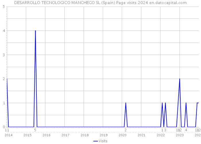 DESARROLLO TECNOLOGICO MANCHEGO SL (Spain) Page visits 2024 