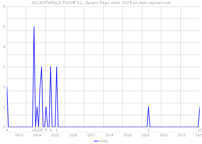 ALCANTARILLA PUCHE S.L. (Spain) Page visits 2024 