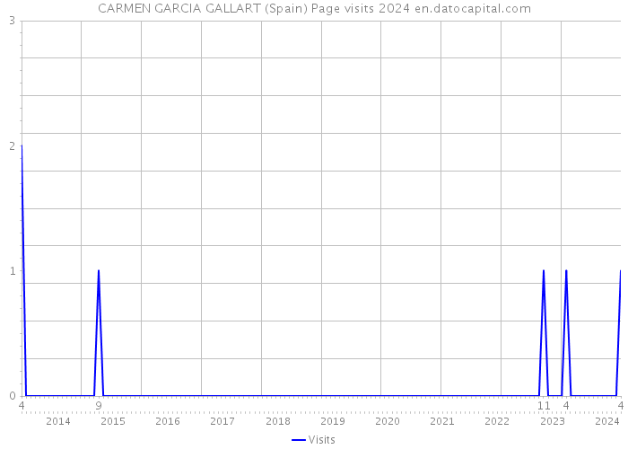 CARMEN GARCIA GALLART (Spain) Page visits 2024 