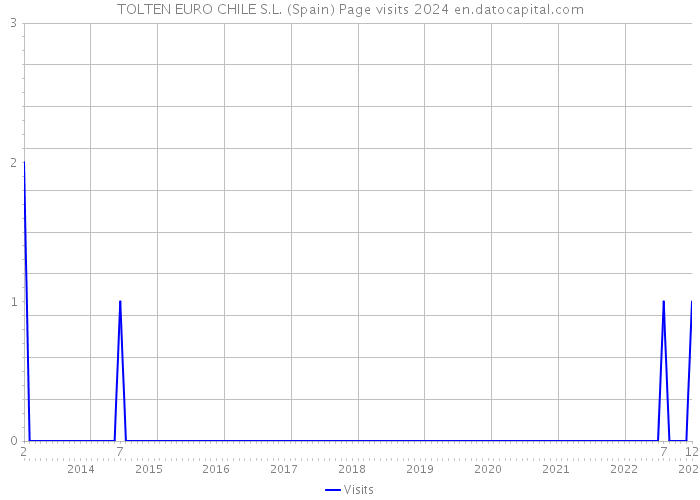 TOLTEN EURO CHILE S.L. (Spain) Page visits 2024 