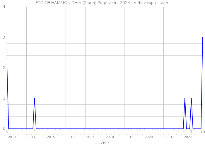EDDINE HAMMOU DHIA (Spain) Page visits 2024 