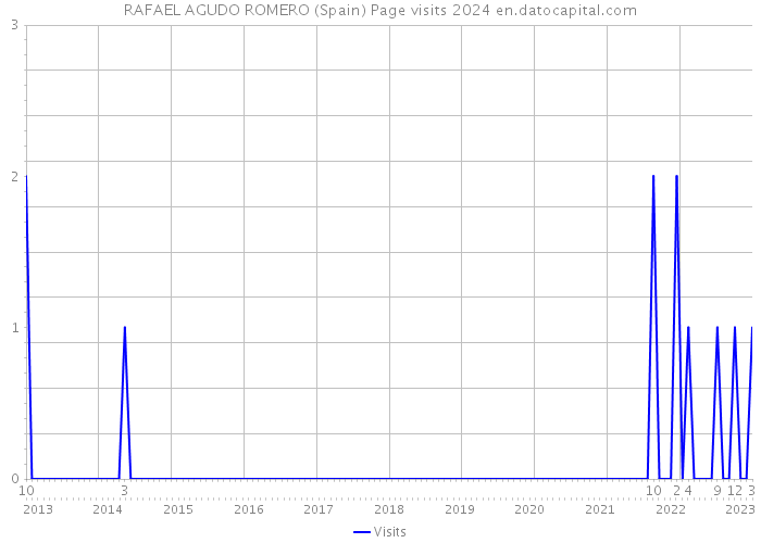 RAFAEL AGUDO ROMERO (Spain) Page visits 2024 