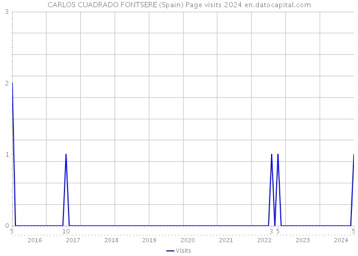 CARLOS CUADRADO FONTSERE (Spain) Page visits 2024 