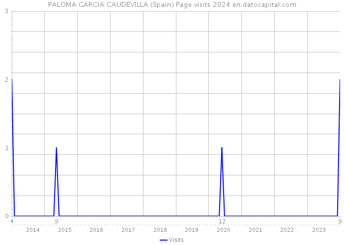 PALOMA GARCIA CAUDEVILLA (Spain) Page visits 2024 