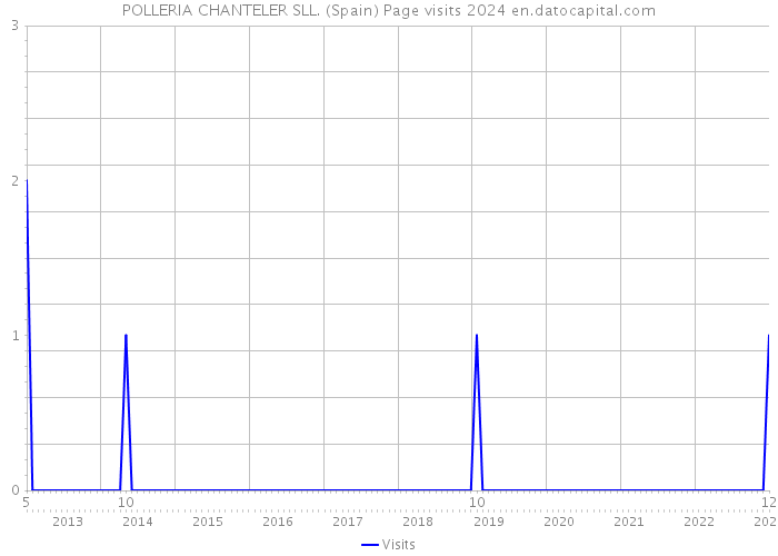 POLLERIA CHANTELER SLL. (Spain) Page visits 2024 