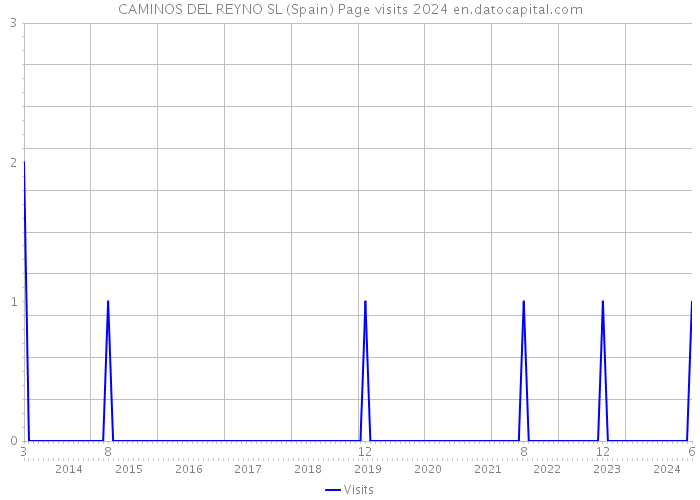 CAMINOS DEL REYNO SL (Spain) Page visits 2024 